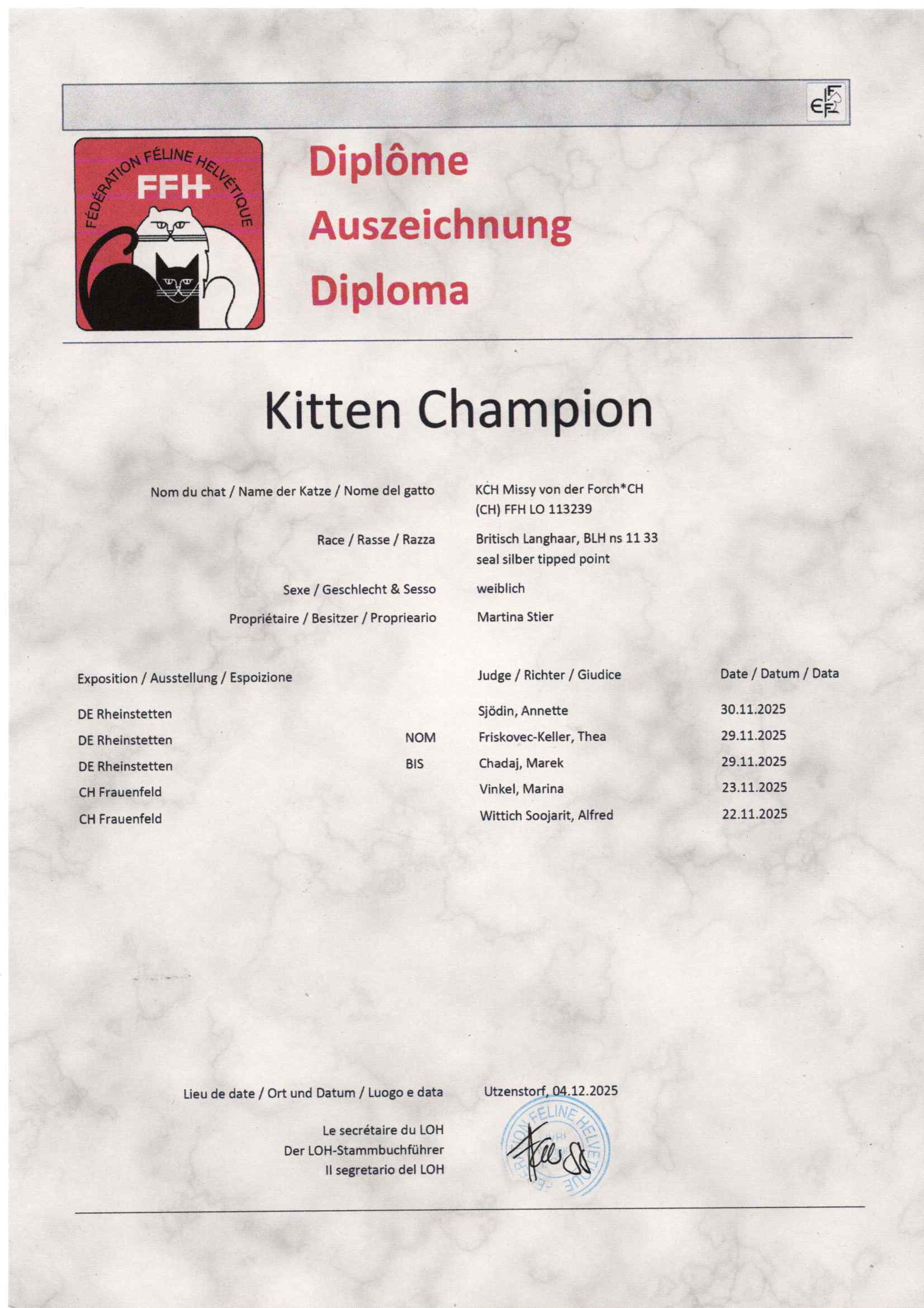 KCH Missy von der Forch